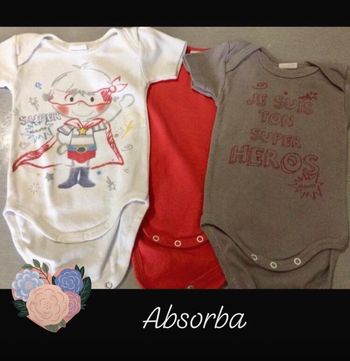 Lot body absorba 3 mois