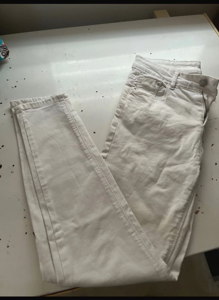Jeans slim blanc