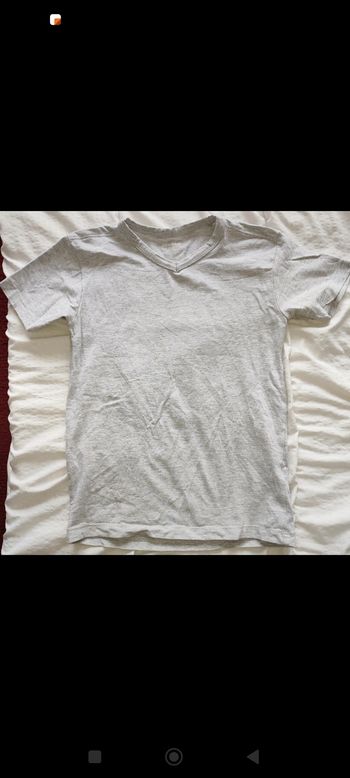 T-shirt gris enfant 6-8 ans / Zeeman