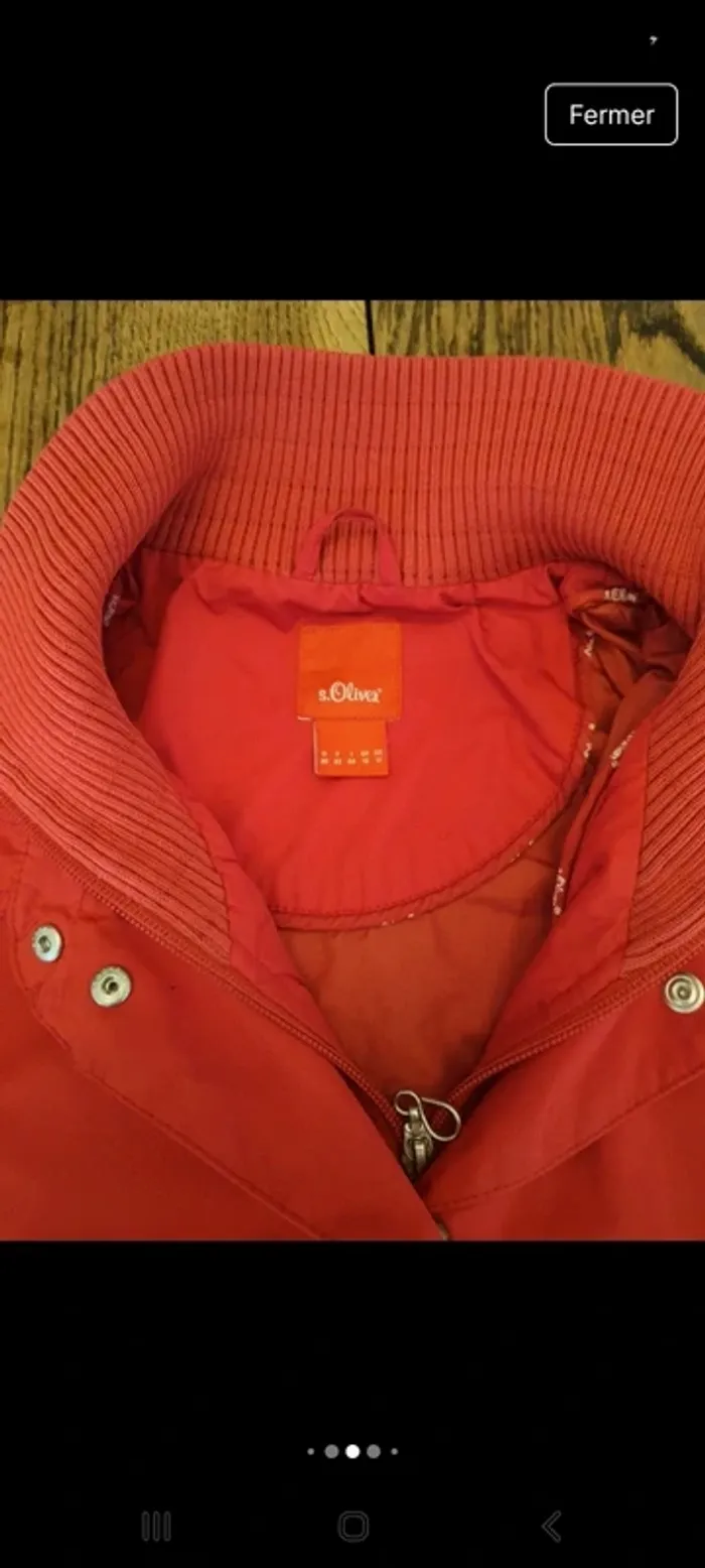 Jolie Veste coupe vent rouge St Oliver fr 42 - photo numéro 14
