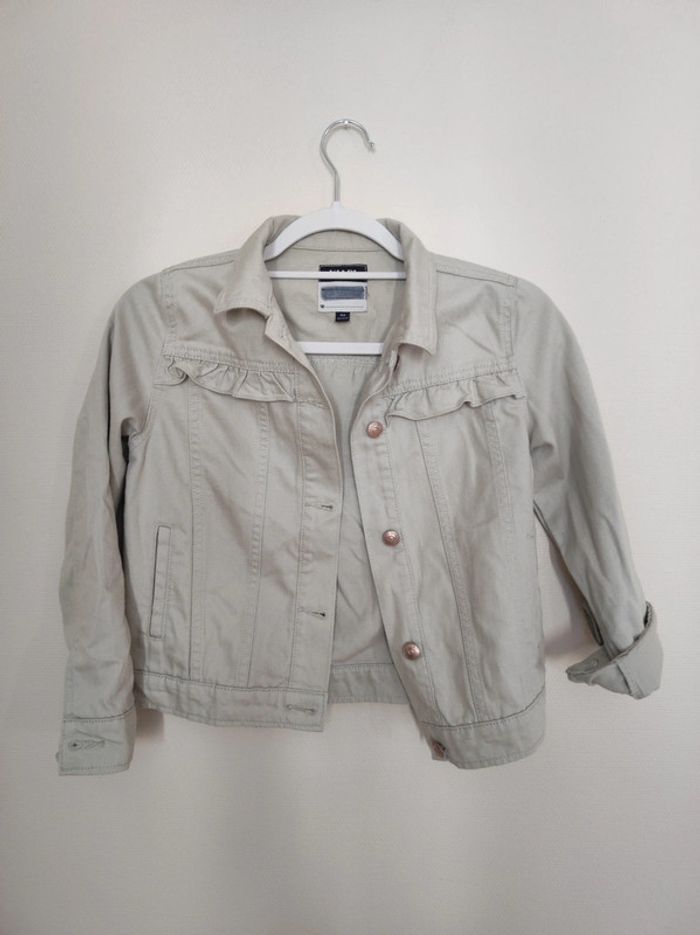Veste en jean kaki clair - photo numéro 2