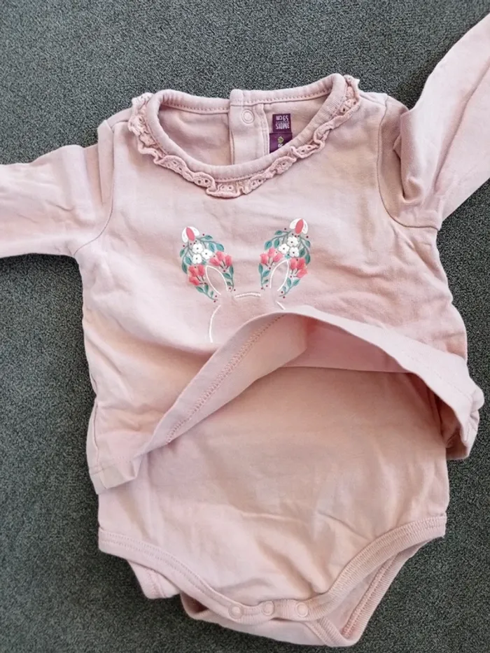 Ensemble salopette et body t-shirt Sergent major 3 mois - photo numéro 7