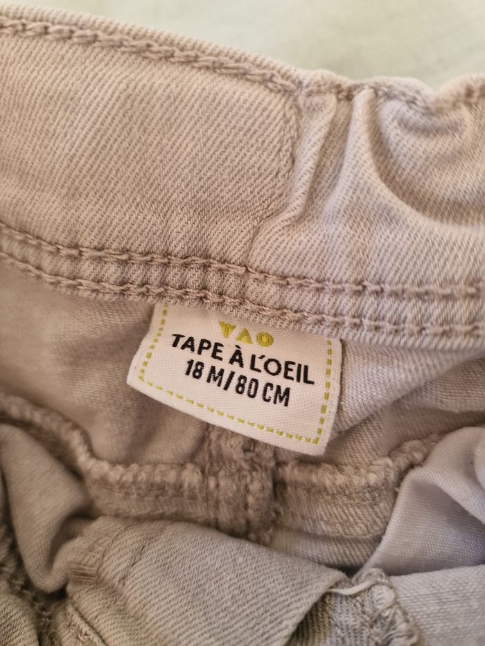 Pantalon beige 18 mois neuf tape à l'oeil - photo numéro 3