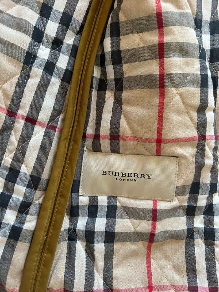 Veste matelassé vintage burberry kaki - photo numéro 9