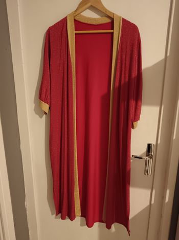 Veste rose et dorée