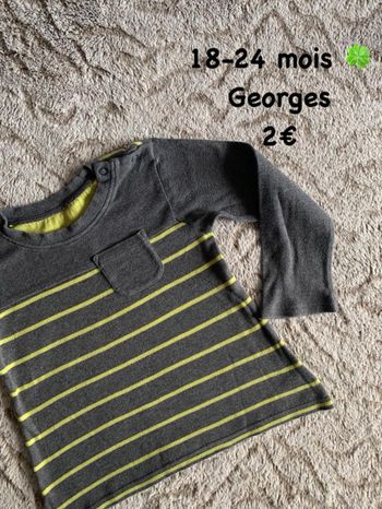 T-shirt 🍀 18-24 mois 🍀 Georges