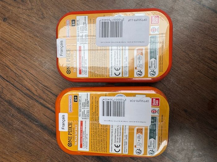 Duo de mini tins Pack Set Vol.2 TS-02 - One Piece FR - photo numéro 2