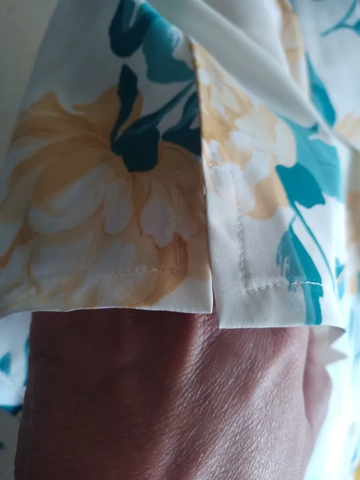 Chemisier chemise fleurs flower printemps été mariage cérémonie - photo numéro 2