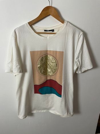 T-shirt femme beige grande taille XL