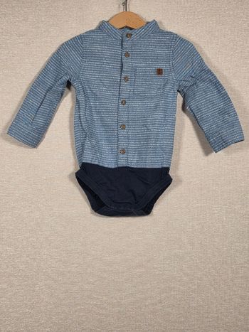 Bodie-chemise bleu C&A 86 cm 