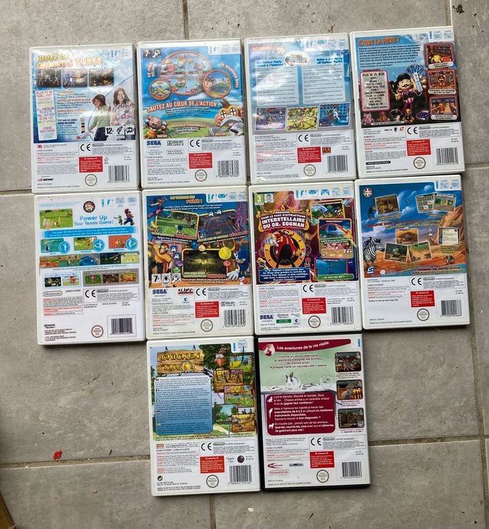 Lot 10 Jeux Nintendo Wii - photo numéro 2