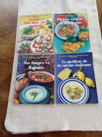 Lot de 4 livres de cuisine