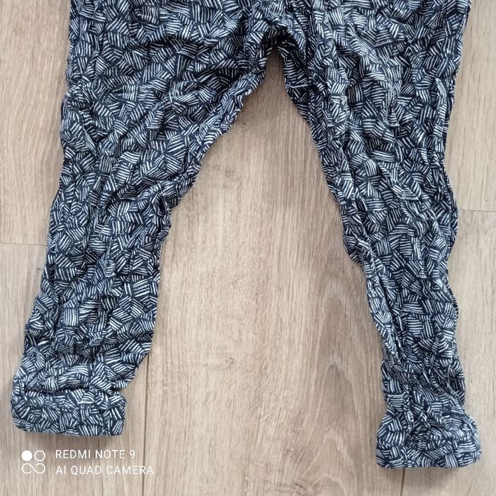 Pantalon marine à motifs 4ans - photo numéro 3