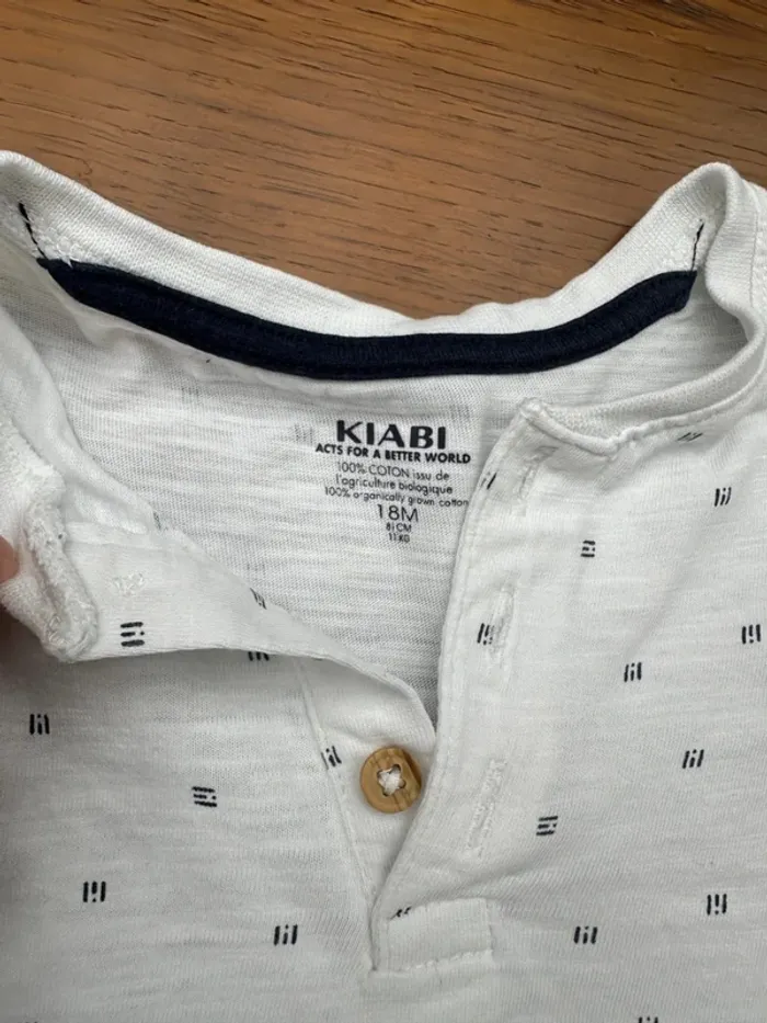 T-shirt blanc kiabi 18 mois - photo numéro 4