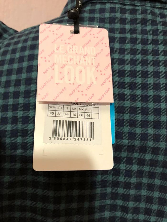 Robe chemise à carreaux Naf Naf - n e u v e - photo numéro 5