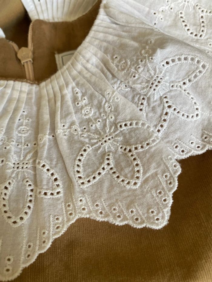 Robe velour col - photo numéro 2