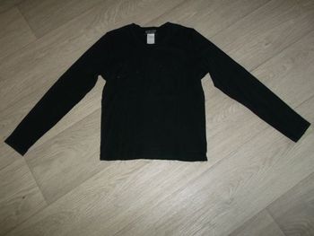 Tee shirt SONIA RYKIEL noir et décos en strass taille M TBE