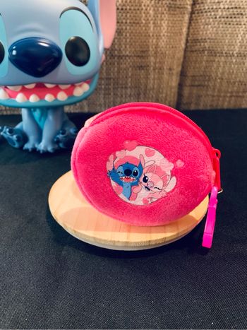 Porte-monnaie Stitch rose