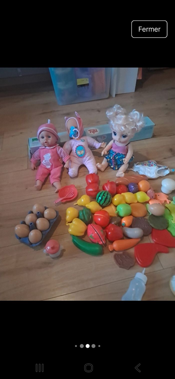 Gros lot dinette et poupons - photo numéro 5