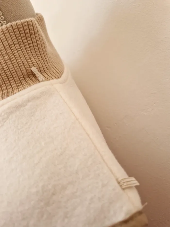 Sur polaire sans manche beige taille 46 anne de lancay - photo numéro 3