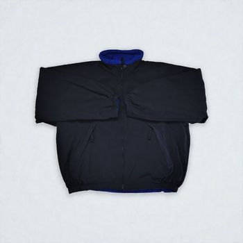 Veste homme noire doublée bleu – Taille M – Neuf – Col montant