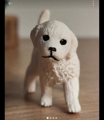 Schleich chiot Labrador blanc Figurine Animal de la ferme