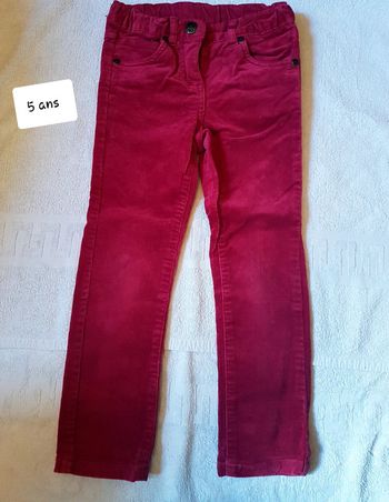 Pantalon velour kiabi 5 ans