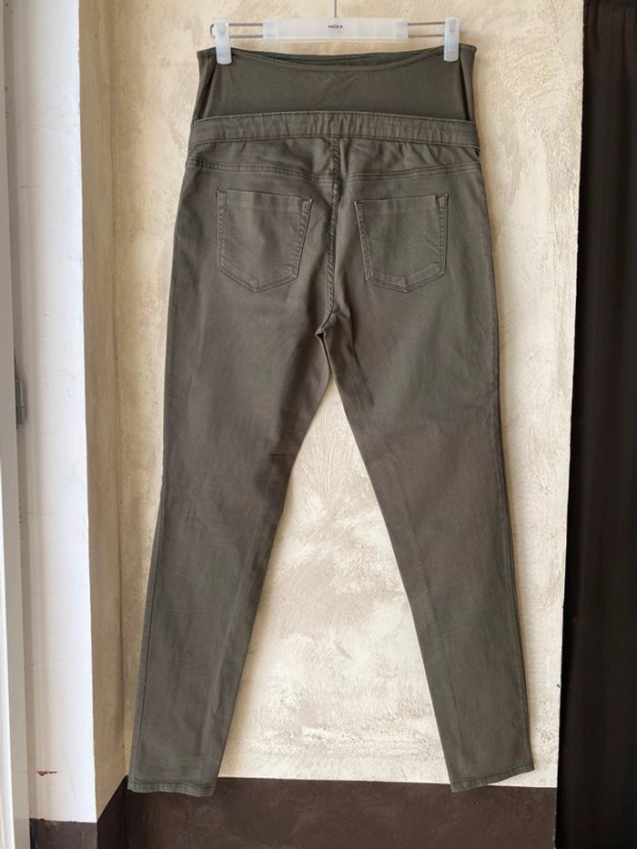 Pantalon de grossesse kaki Kiabi 40 - photo numéro 4