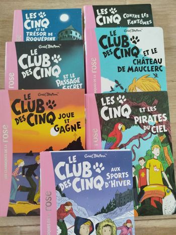 Lot 7  livres le club des cinq