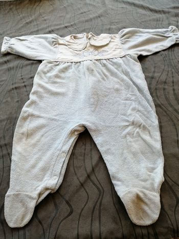 Grenouillère bleu ciel 1 an Sucre d'orge