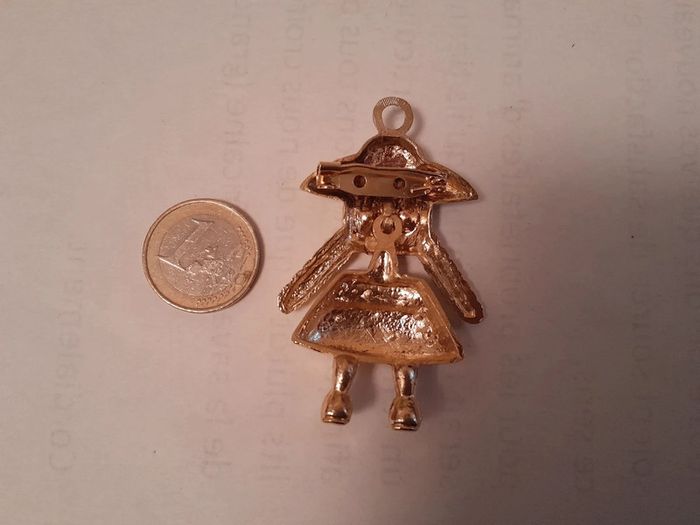 Sublime broche articulée vintage authentique - photo numéro 2