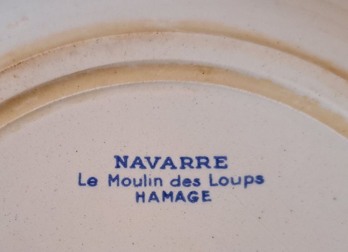 🍽 Ancienne assiette Moulin des Loups Navarre Hamage - photo numéro 3