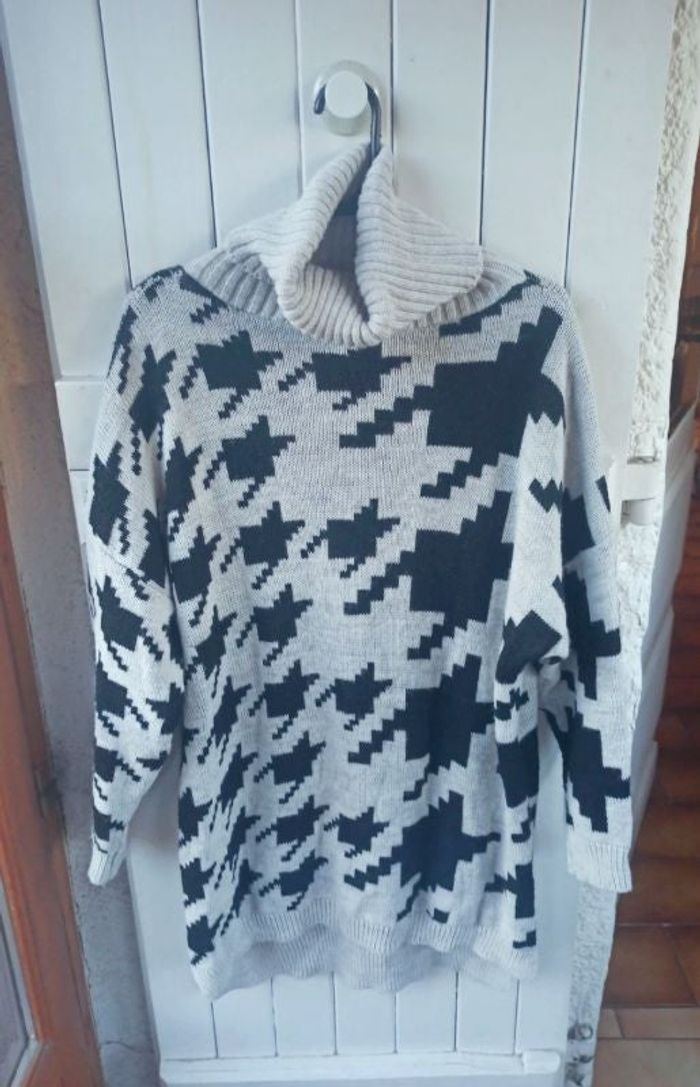 Robe pull col roulé taille unique