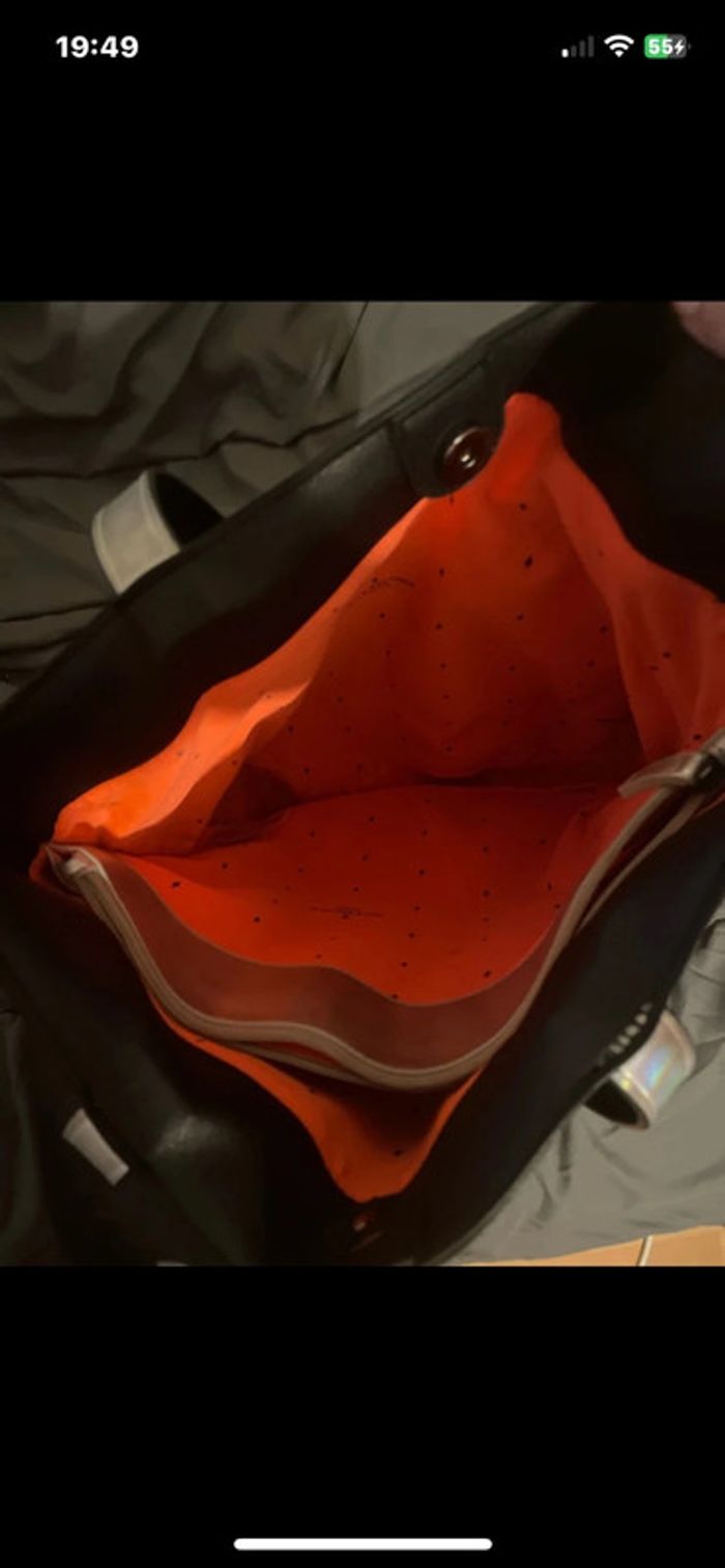 Sac Tote Bag Noir Élégant – Pratique & Grande Contenance (Cours / Bureau / Quotidien) - photo numéro 3