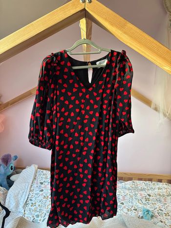 Robe noir à cœur rouge taille s sud express