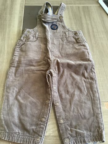 Salopette  velours côtelé