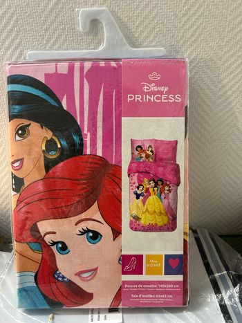 Parure Housse De Couette Princesse Disney En Coton