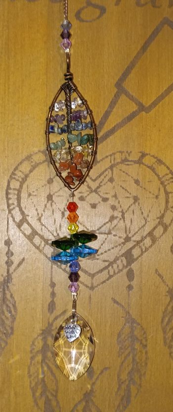 Attrape soleil feuille colorée