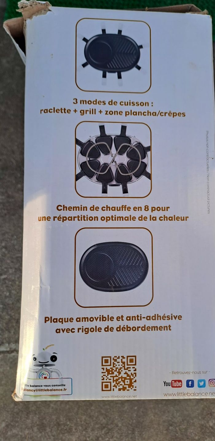 Raclette, gril, plancha sans les poêlons - photo numéro 2