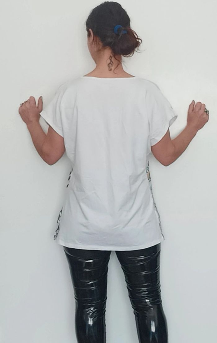 T-shirt été fluide fleuri Atlas taille 46/48 - photo numéro 5