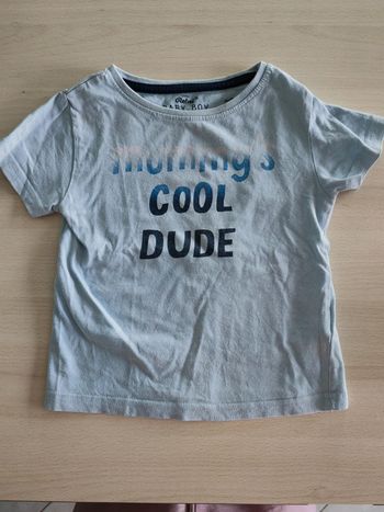 T shirt bleu clair 18/24 mois