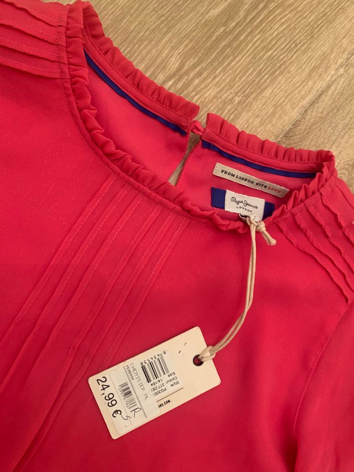 Chemisier fille rose pepe jeans - photo numéro 4