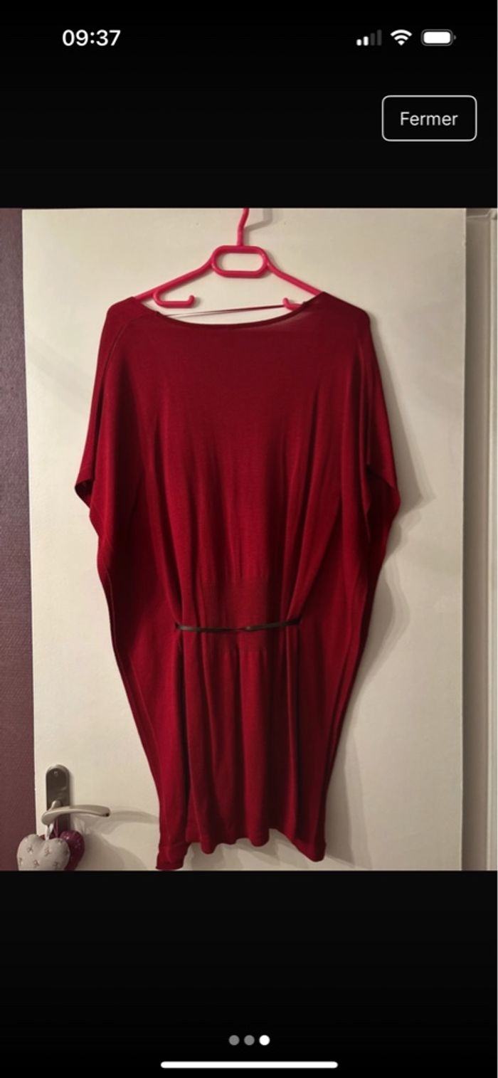 Robe châle rouge miss Captain - photo numéro 2