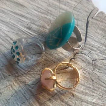 Lot bagues vintage
