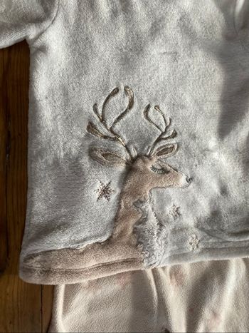 Pyjama pilou flocons renne doré 8 ans Gémo