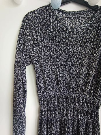 Robe longue fleurie texture crêpe Zara Taille S Neuf