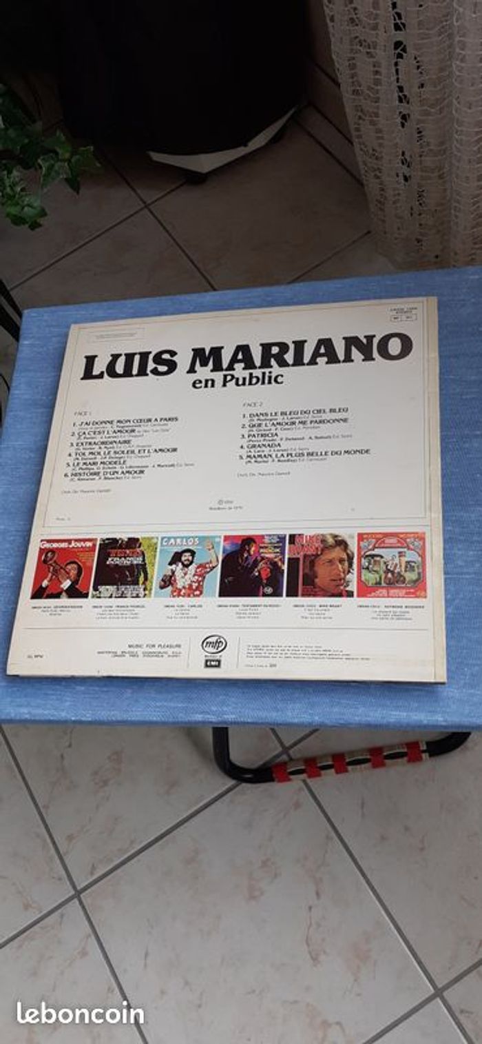 Lot de 2 disques vynil 33 tours  Louis Mariano - photo numéro 4