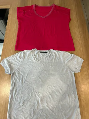 Magnifique tee shirt rose fushia taille L