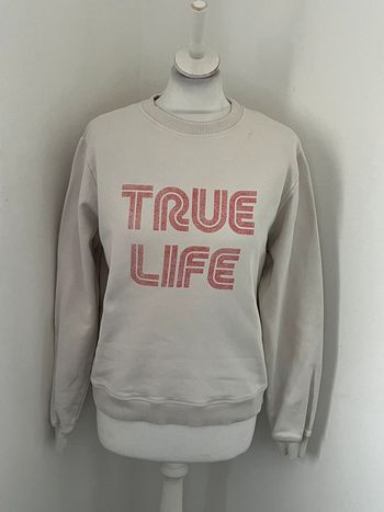 Sweat écru et rose Bash XS