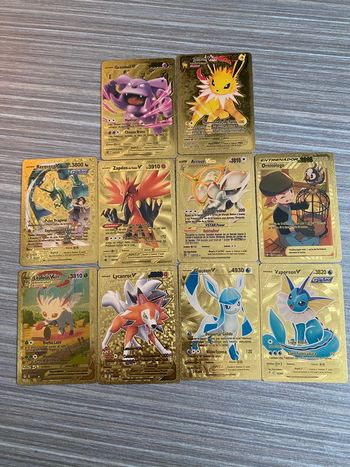 Lot cartes Pokémon gold